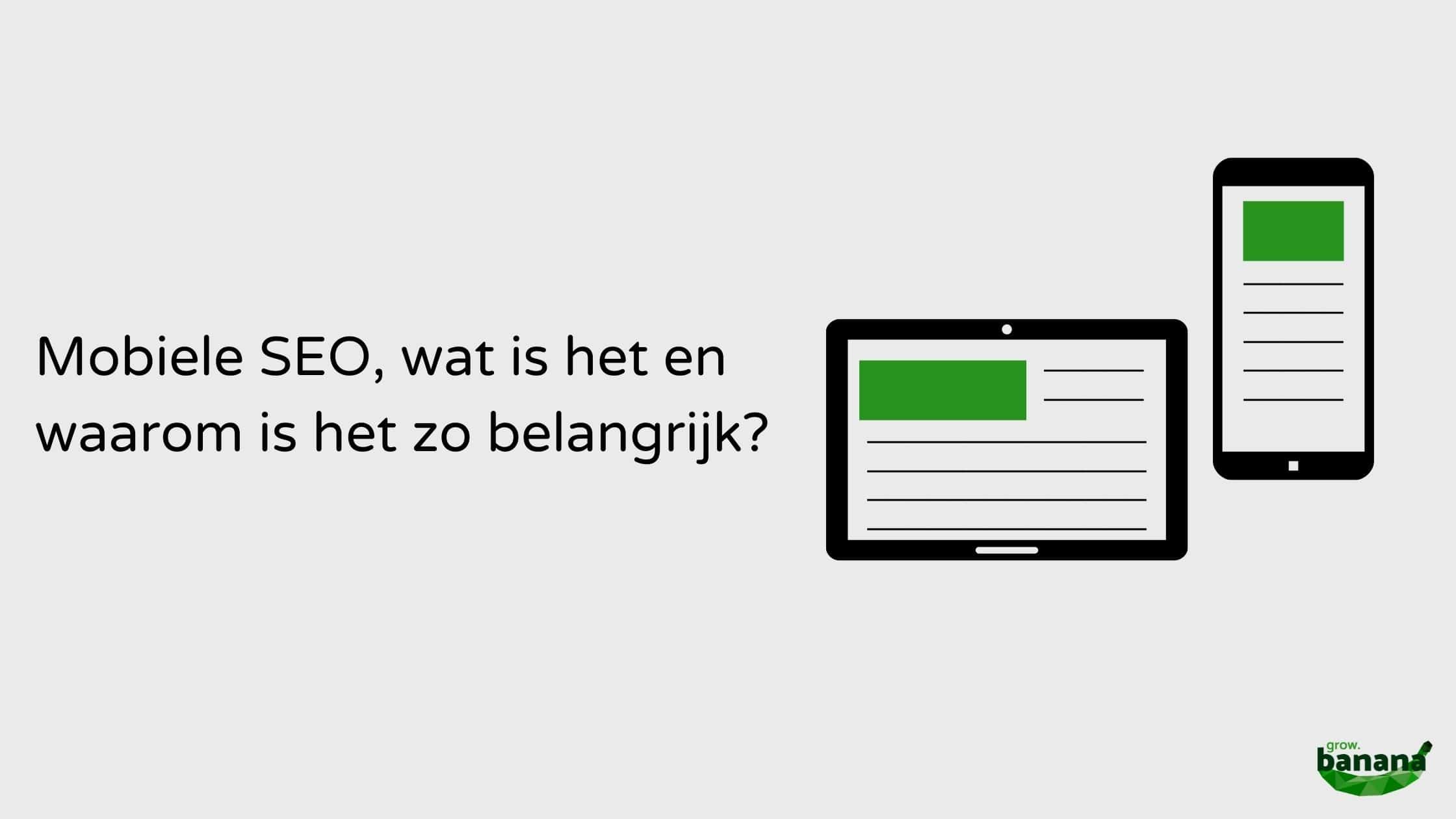 Mobiele SEO blog Mobiele SEO uitleg