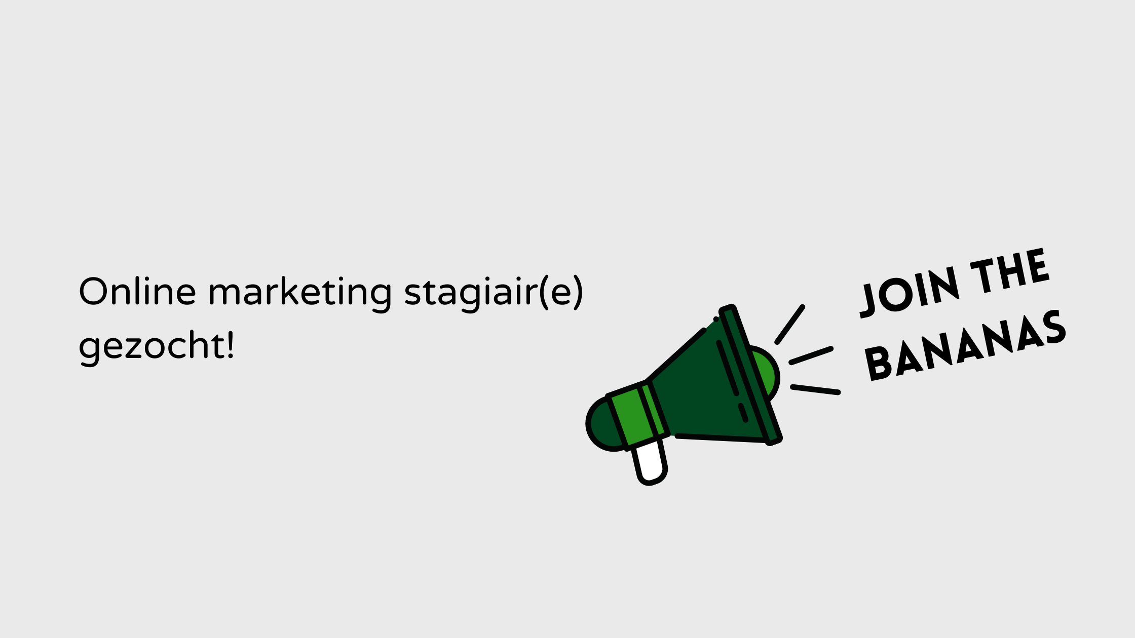 Blog join the Bananas als online marketing stagiaire Limburg Venlo Blog over vacature online marketing stage